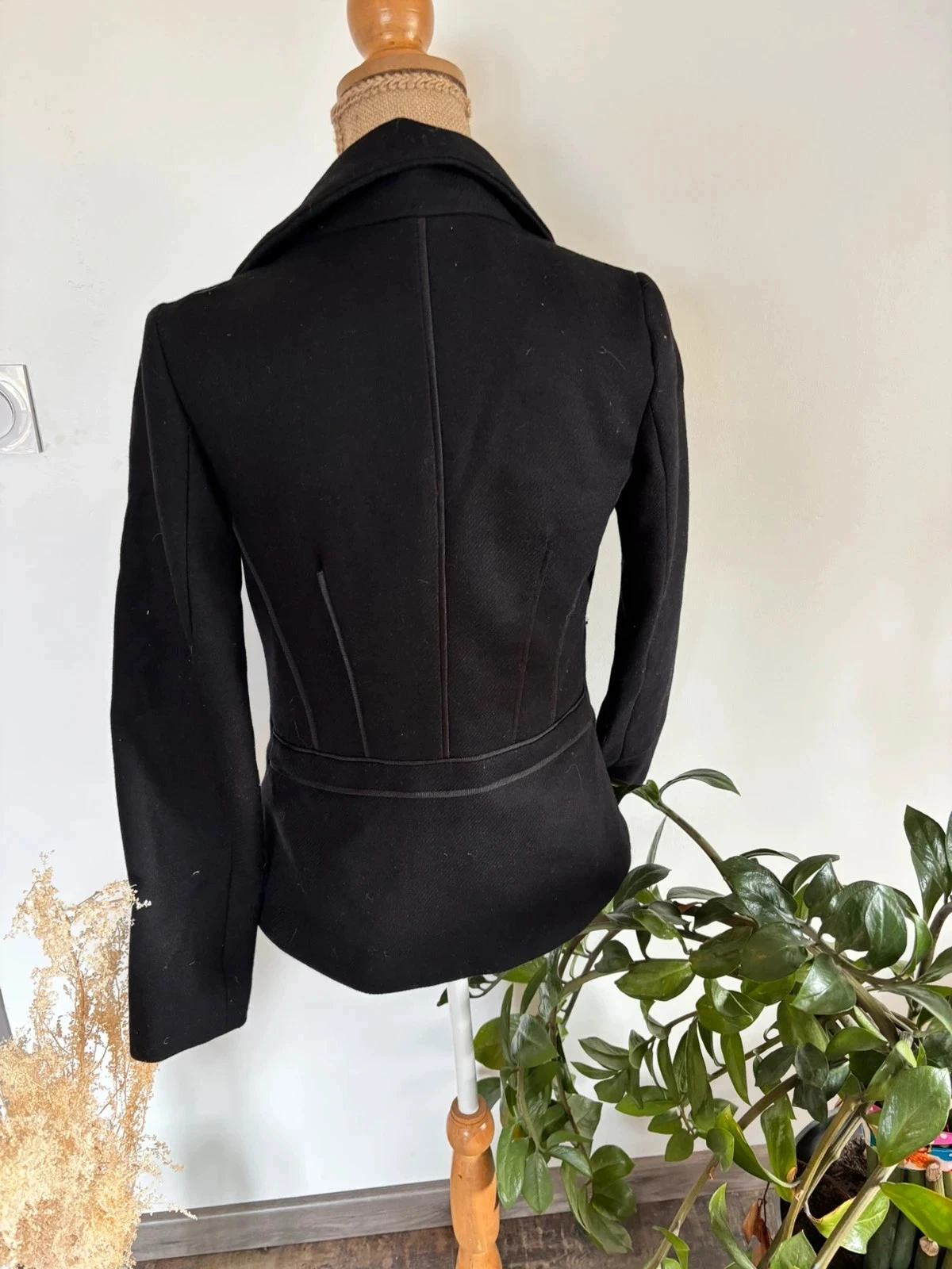 Desigual black jacket – silver lining – timeless size 38 – photo 13